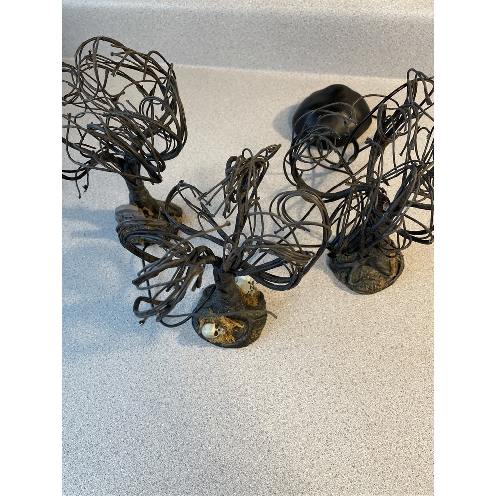 Dept. 56 Halloween Haunted Sounds Lit Trees Halloween Village Accessories - Picture 16 of 16